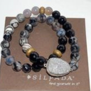 Silpada B3077 Ode to Geode Stretch Bracelet